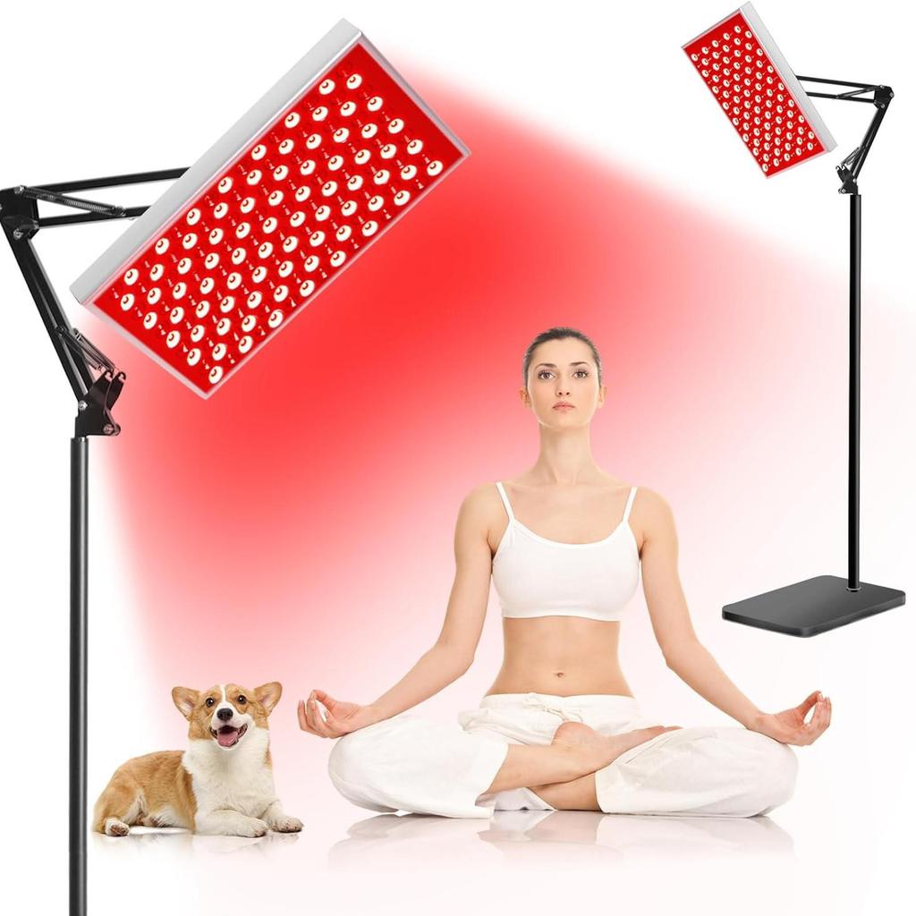 LED Infrared Red Light Therapy Floor Lamp for Beauty and Skin, 850+660 nm