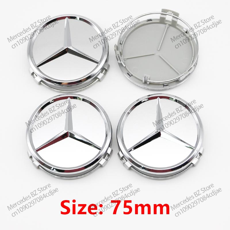 4pcs 56mm 60mm 75mm Car Wheel Center Logo Hub Cap For Mercedes Benz AMG Apple Tree W211 W205 W213 W203 C218 A207 CLA CLS E Class