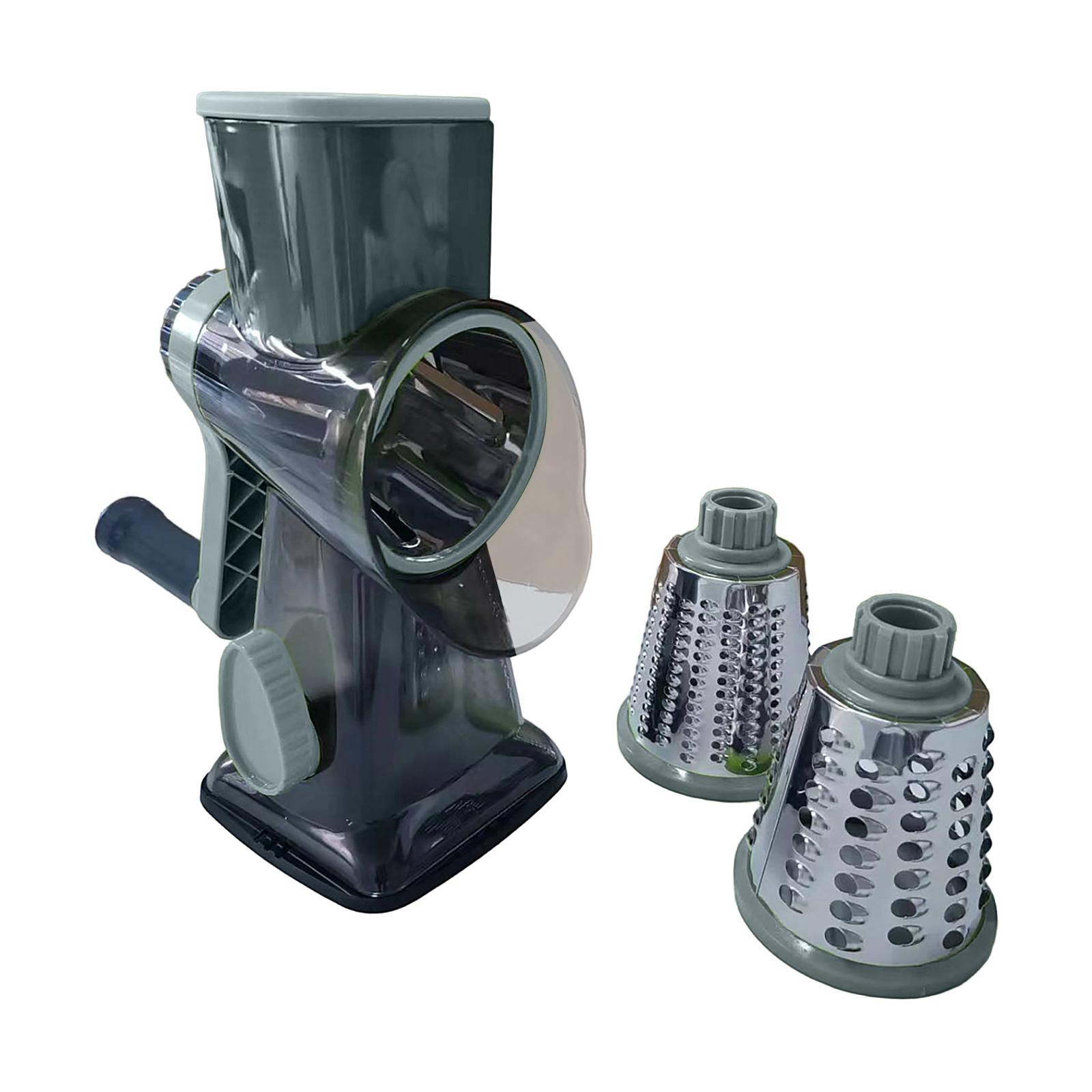 

Вращающаяся терка для сыра, ручная овощерезка с ручкой, более безопасная кухонная мандолина-шинковка с присоской для сыра, картофеля One Size синий