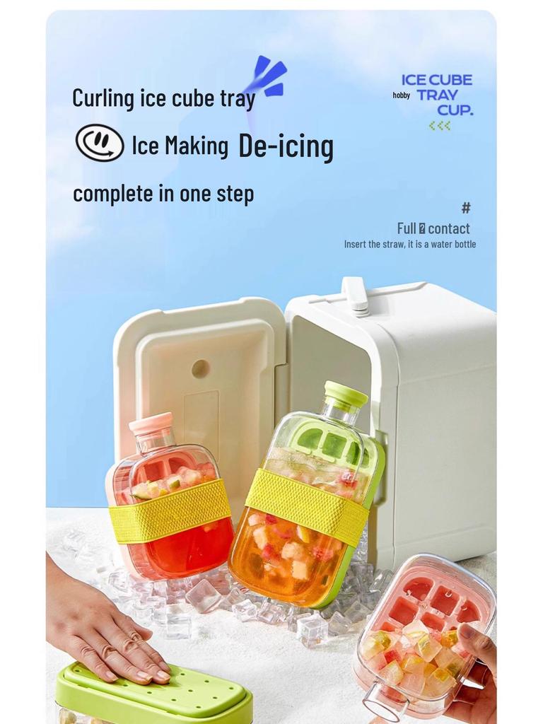 DIY Reusable Ice Cube Tray - Food Grade, Thickened Seal, Press Design for Kettle & Cup.