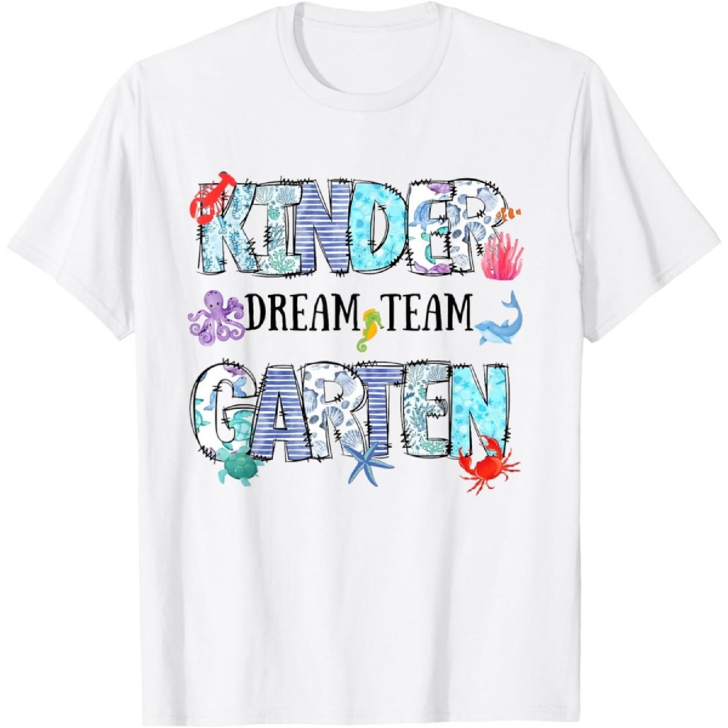 Детский сад Команда Мечты Океан Снова в Школу Морские Животные Футболка S