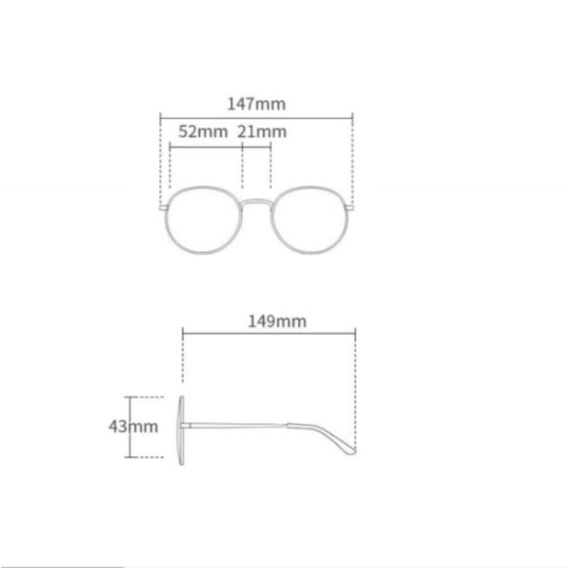 Non-polarized Vintage Square Sunglasses Women Men Metal Frame Sun Glasses Female Eyewear