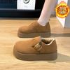 Height Increase Winter Women's 2 Autumn and Winter New Velvet Platform Casual Shoes Snow Boots Boken Shoes
