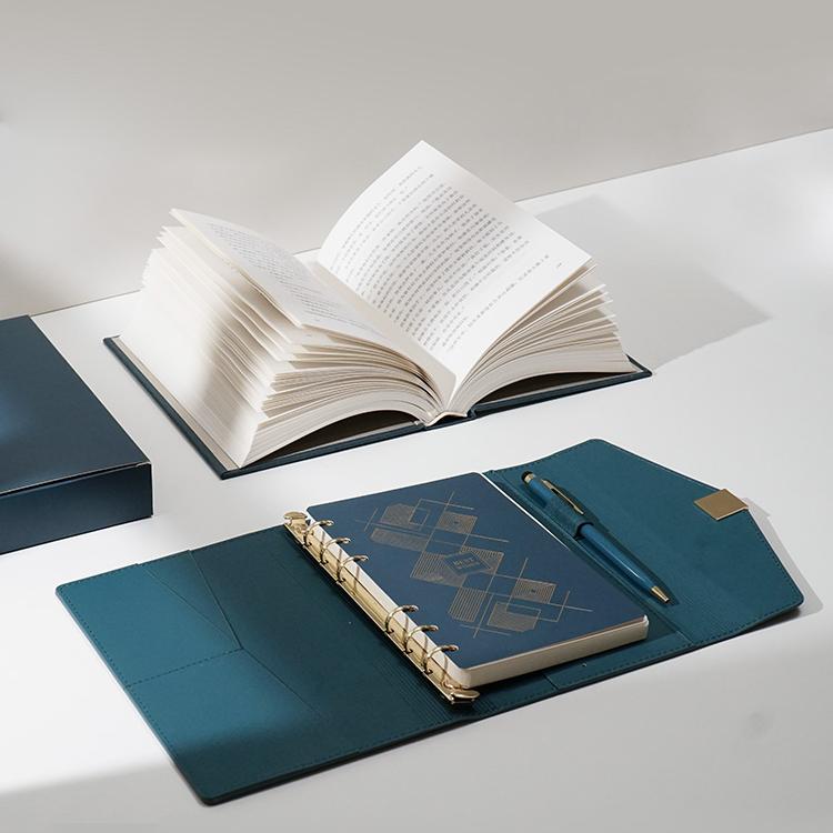 A5 Pu Leather Binder Notebook Journal Diary Planner Loose-leaf Exquisite Business Office Notebook Gift Box School Stationery