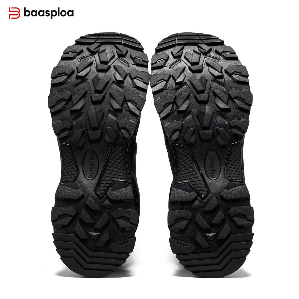 Baasploa Men's Autumn/Winter Outdoor Mountaineering Shoes and Boots Anti slip, Warm and Comfortable, Autumn/Winter Men's Shoes Promotion