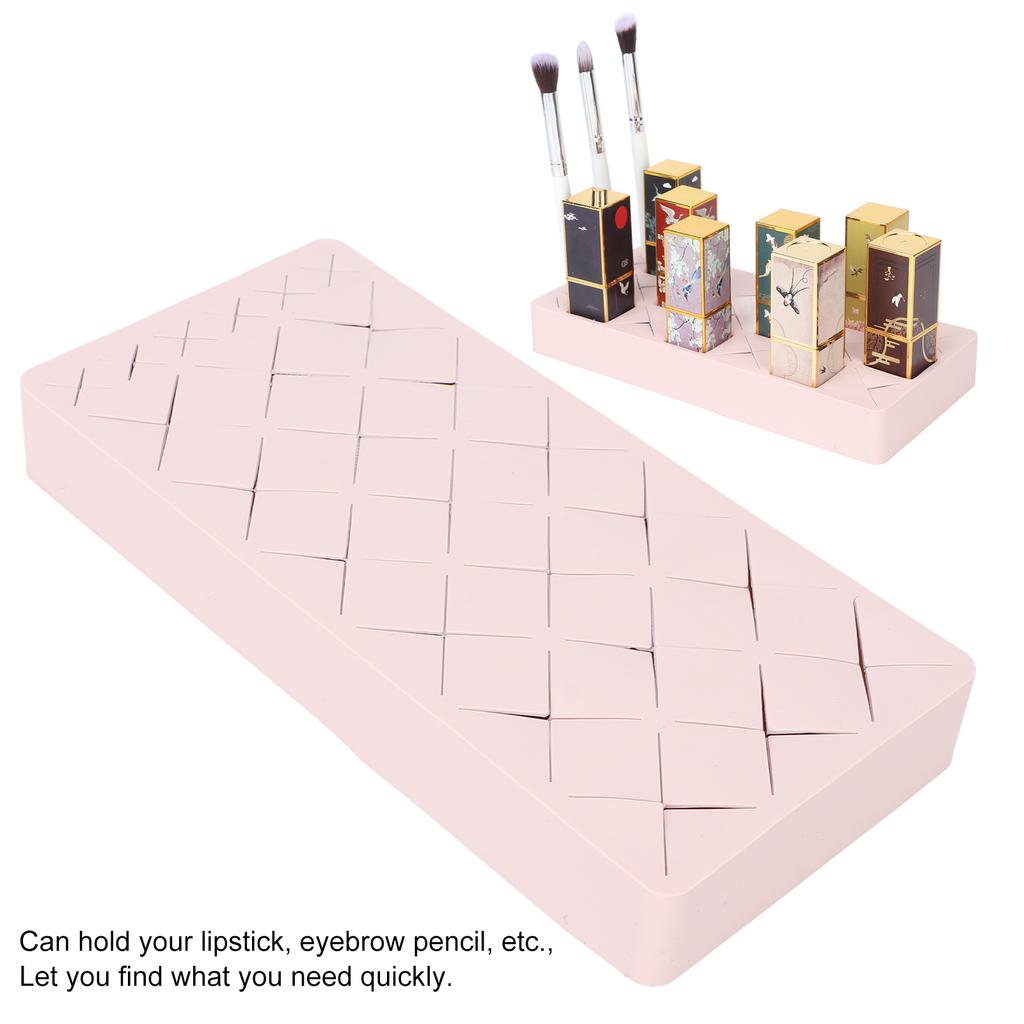 Silicone Lipstick Holder 24 Units Makeup Display Case for Makeup Brush Lipstck Jewlry Nali Oil