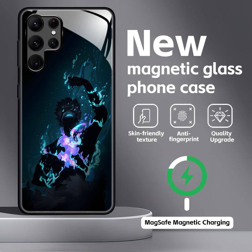 Deku My Hero Academia  Phone Case For Samsung S25 S24 S23 S22 S21 S20 Plus Ultra Note20 Glass Magnetic Case