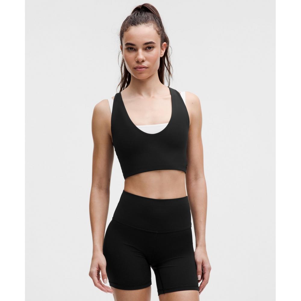 Lululemon Bend This SCoop And Cross BrA  Light Support  A C Cups blACk