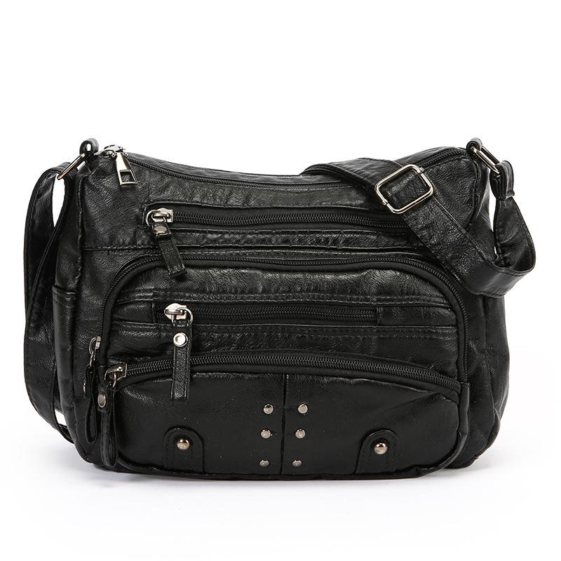 Borsa a Tracolla da Donna Borsa a Spalla Multistrato Vintage