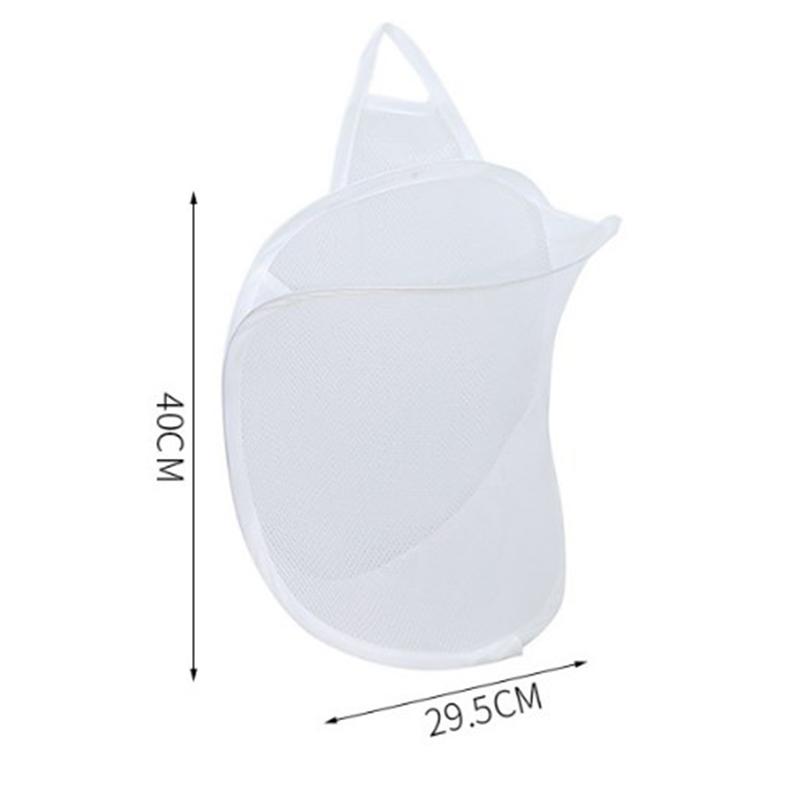 1pc Dirty Clothes Storage Basket, Foldable Bathroom Clothes Hanging Bag, Household Wall Mounted Basket, Frame Bucket