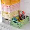 Foldable Plastic Storage Basket for Kitchen and Home Essentials