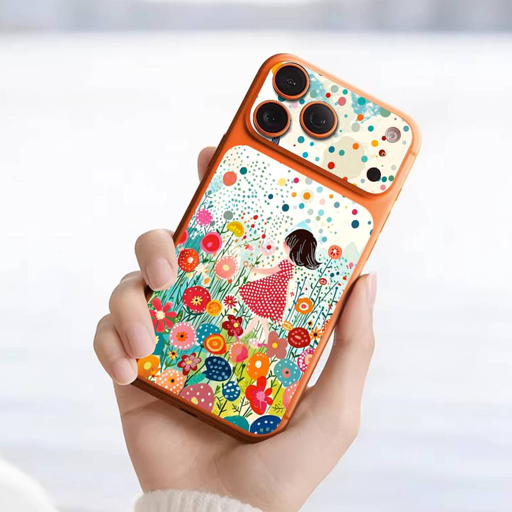 Popular Art Y-Yayoi KusamaS Back Cover Decal Protective For Iphone 17 Pro Max Skin Sticker Back Protective Decorative Sticker