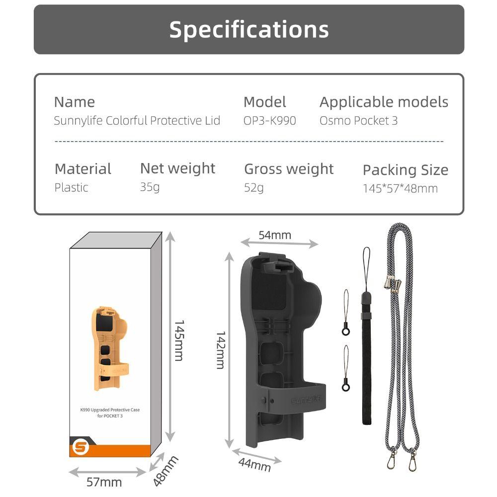 Quick Release Flip Upper Cover Lens Filters Storage for DJI Osmo Pocket 3 Action Camera Accessories