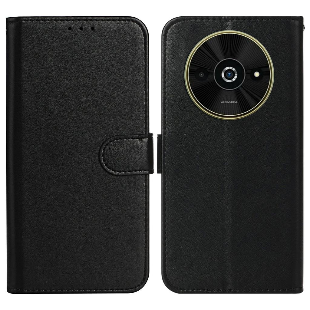 Etui dla Xiaomi Poco C61 4G/Redmi A3 4G, styl portfelowy, z klapką, skórzane etui na telefon, z uchwytem na karty