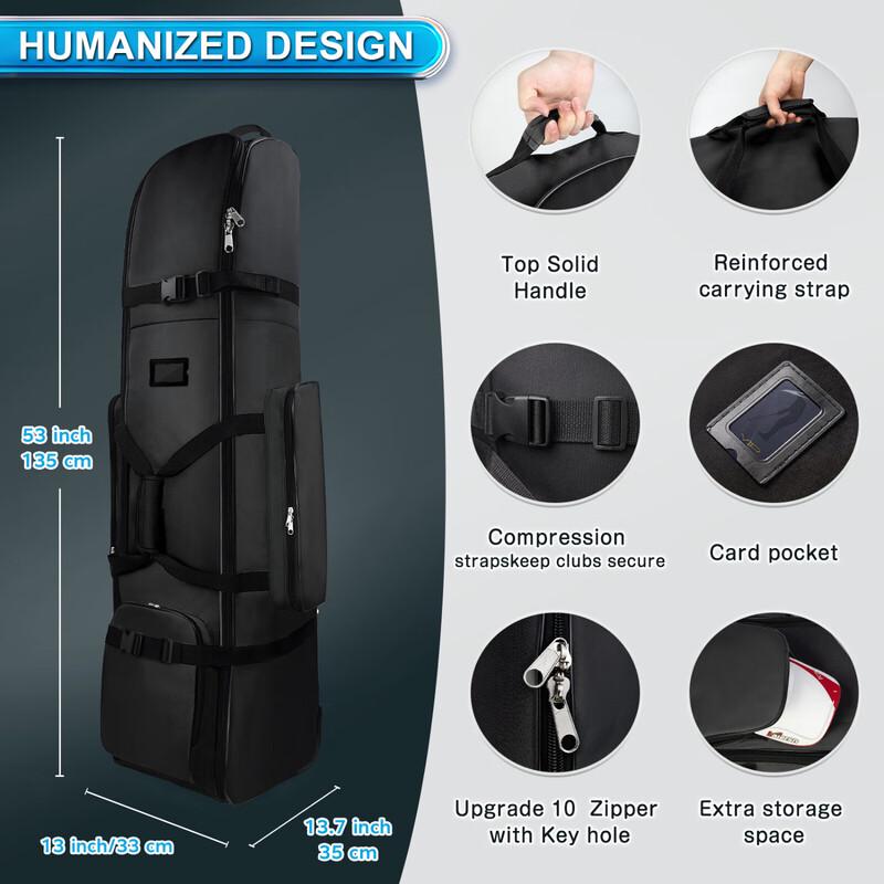 Landa Golf Travel Bag with Wheels