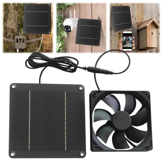 Kit ventilator panou solar 4W 12V Panou solar din siliciu monocristalin cu ventilator Alimentat solar