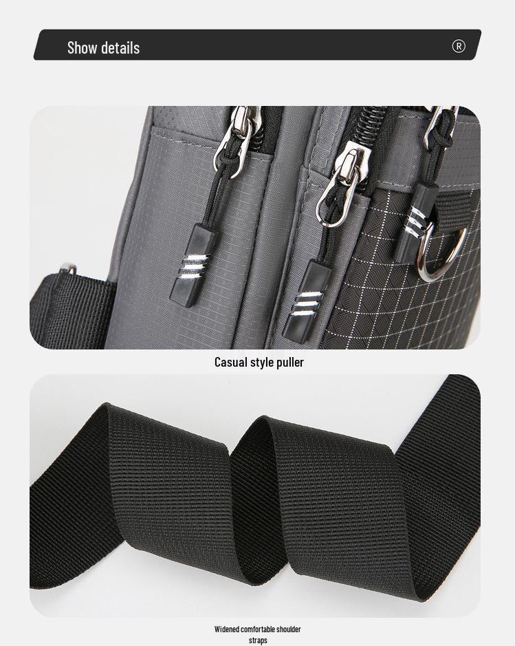 Men's Fashion Cycling Crossbody Bag - Versatile, Casual, Single Shoulder Bag for Outdoor Sports and Commuting