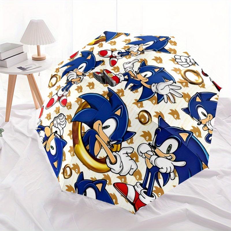 1pc Sonic the Hedgehog Automatic Umbrella 8-Bone Design Compact Gear for Outdoor Travel, Perfect Gift for Friends or Family yy280828118