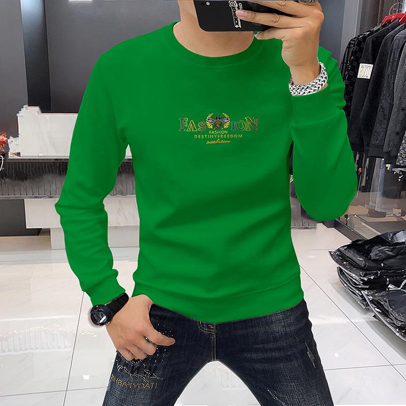

Men s 3D Little Bee Fleece Lined Crew Neck Sweatshirt for Autumn/Winter 4XL