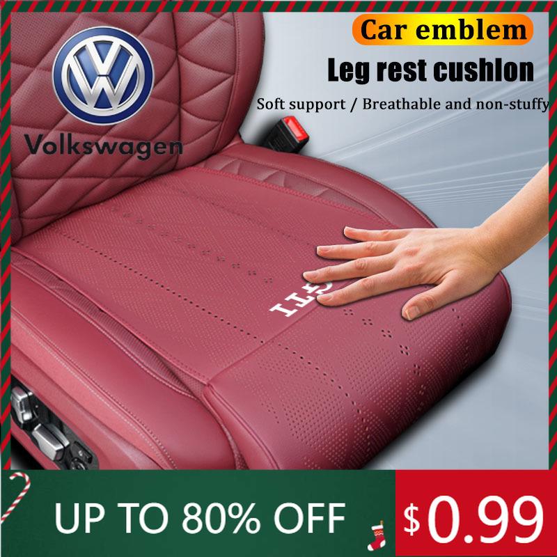 2026 Hot For VOLKSWAGEN VW Car Seat Leg Support Cushion Breathable Non-Slip Mat Cover For VW GTI Tiguan Passat Golf Polo Magotan