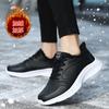 Double Star Cotton Shoes Velvet Warm Shoes Winter Leather Waterproof Sports Shoes Lightweight Soft Sole Casual Running Shoes
