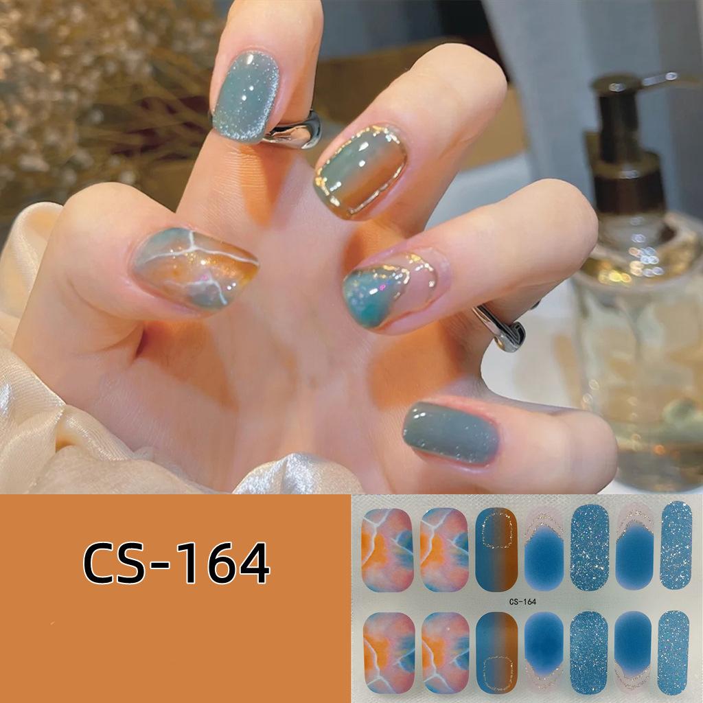 CS voděodolný nepečlivý gelový lak na nehty film vše nalepit japonský a korejský vítr malá červená kniha stejný film na nehty papír film na nehty papír