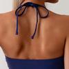 Print Halter Tie Two Piece Bikini For Hot Spring Yoga And Beach Vacation Comfortable Fashion