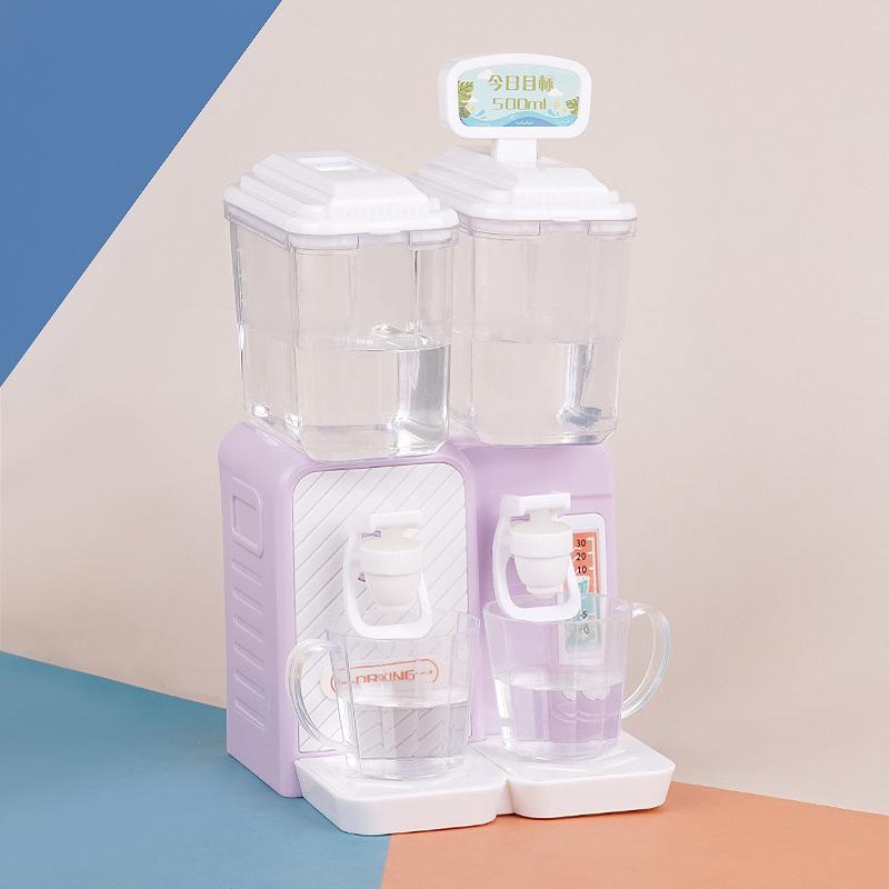 Mini Simulation Water Dispenser Drinkable Water Summer Toy Direct Drinking Machine Beverage Machine Play House Doll House Model Ornament