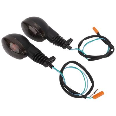 1 Par Izquierdo Derecho Luz de Giro para Motocicleta Indicador LED Intermitente Lámpara de Reemplazo para NINJA 250R KLX 250SF