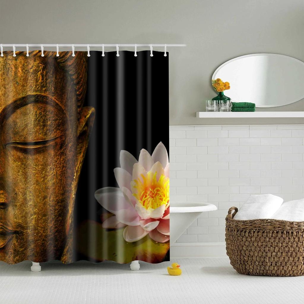 3D Cartoon Character Shower Curtains Bathroom Curtain Waterproof Shower Curtain Home Decor Bath Curtain with 12 Hooks