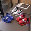 2024 Spring & Autumn Light-Up Leather Sports Shoes for Kids - Cartoon Design, Casual for Boys & Girls