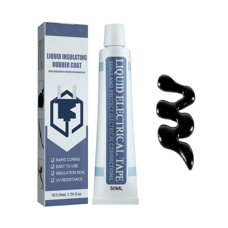 Nastro Elettrico Liquido 30/50ml - Rivestimento Isolante, Impermeabile per Fili, Cavi, Connettori, Alternativa al Nastro Tradizionale, Resistente agli Agenti Atmosferici, Riparazione Rapida