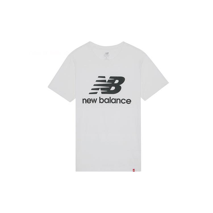 New Balance Round Neck Casual Fashion Classic Short Sleeve White T-Shirt Men s AMT01575-WT XL