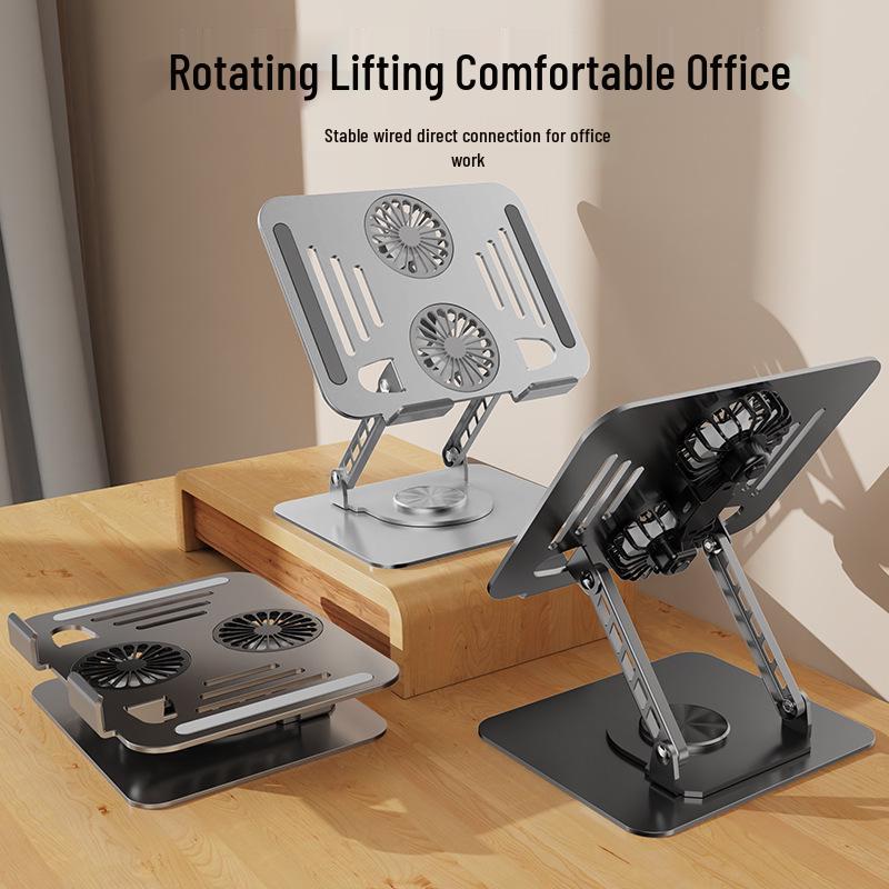 Multi-Functional Rotating Laptop & Tablet Stand with Cooling Fan