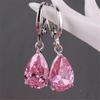 European and American Fashion Crystal Water Drop Earrings