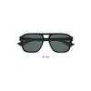 Saint Laurent Metal Hinge Detail Acetate Pilot Sunglasses Unisex sunglasses Black 862875Y99671033