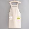 Waterproof Printed Household Oilresistant Kitchen Apron Work Easy Storages