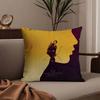 The H-Hunger Games Pillow Case Anti-dustmite Pillowcase Invisible zipper silky short plush Sofa cushion cover