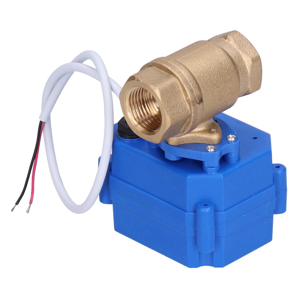 Motorized Ball Valve Brass Micro Electrical Straight Through 1 2in CWX 15N CR04 DC9 24V DN15