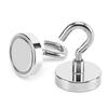 Strong Neodymium Magnetic Hooks - Nickel-Plated, No-Drill, D16 Suction Cup