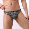 Leopard Print Men's Low Waist Bikini