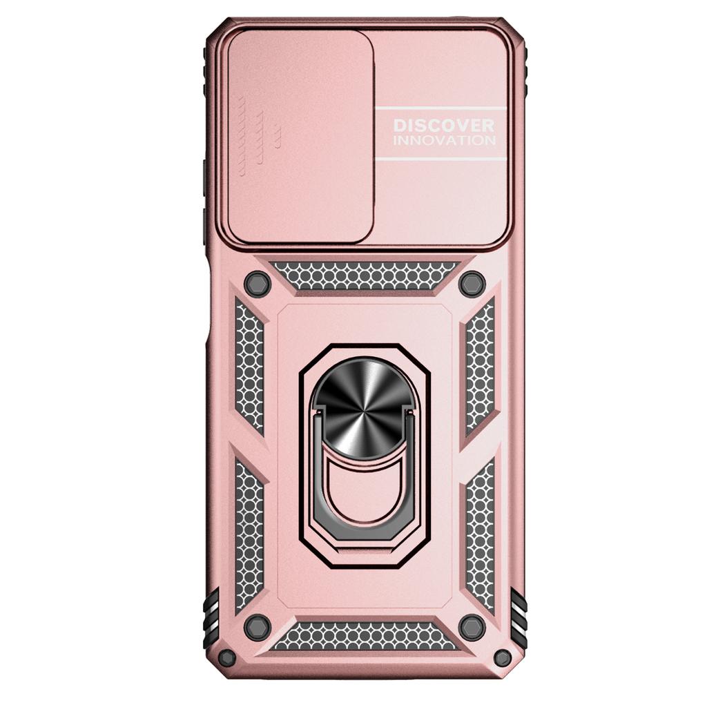 Určeno pro Xiaomi Redmi Note 12 Pro (5G)/ Pouzdro na telefon Xiaomi Poco X5 Pro Armor s kovovým kroužkem a stojánkem, ochrana objektivu fotoaparátu a nárazuvzdorné pouzdro