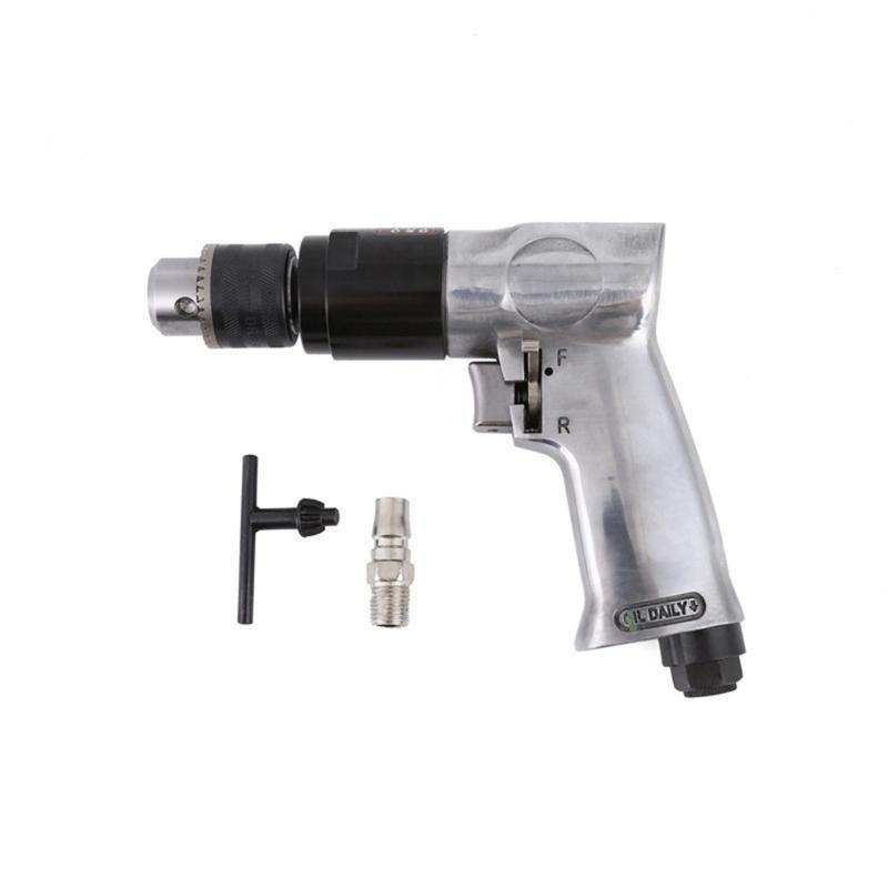 Hochleistungs 3/8 Zoll / 1/2 Zoll Hochgeschwindigkeits-Druckluftbohrer Reversible Rotation Luftbohrer zum Bohren von Löchern Druckluftbohrer
