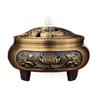 Large Antique Brass Sandalwood Incense Burner for Indoor Use - Retro Coil Design for Tea Ceremony