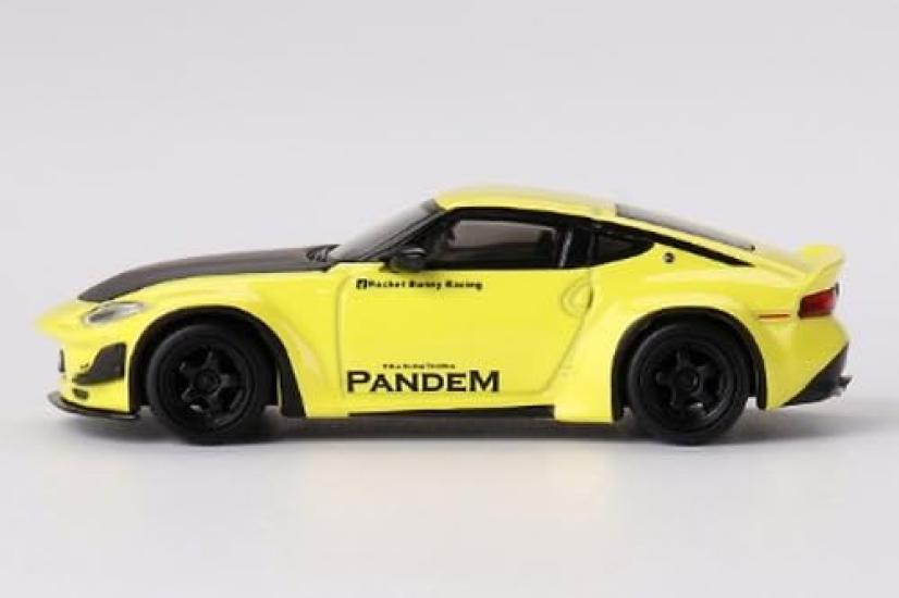 MINI GT 164 Pandem Nissan Z Ikazuchi Yellow (Right-hand Drive) Finished Product