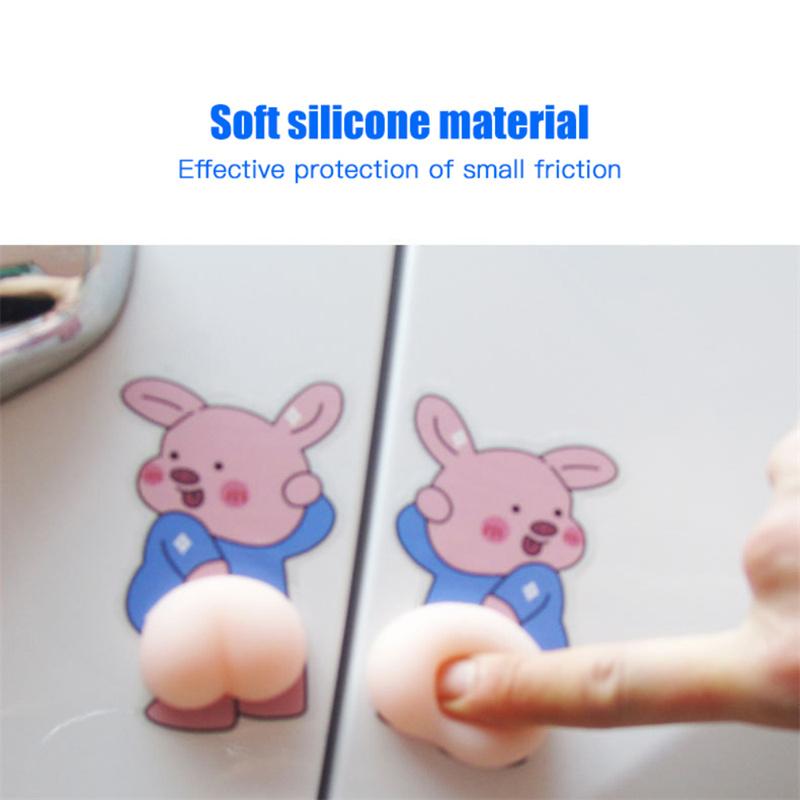 Door Anti-Collision Tape, Cute Butt Door Opening, Anti-Scratch And Rubbing Protection Stickers, Cartoon Door Side Stickers KTY