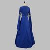 European & American Gothic Medieval Square Neck Bell Sleeve Plus Size Dress