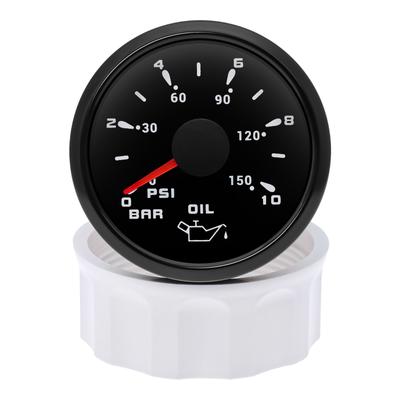 2"; 52MM Tlakoměr oleje se senzorem 1/8NPT 7barevný Ukazatel měřidla lehkého tlaku oleje 0-10 Bar 0-150 PSI Auto Auto Manometer pro
