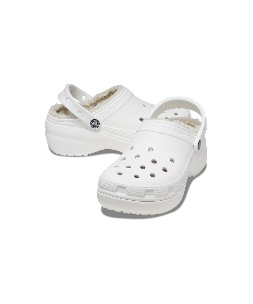 Crocs Classic Platform Lined Clogs Women - White / 207938-100