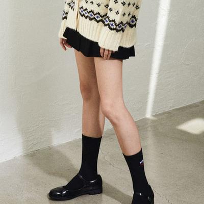 GREENBUTTER Butter Long Socks (Black)